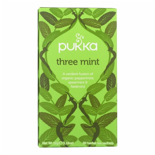 Pukka Herbal Teas Tea Organic Three Mint Bags Case Of