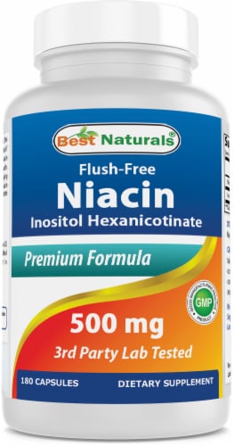 Best Naturals Flush Free Niacin Inositol Hexanicotinate Mg