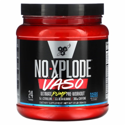 Bsn No Xplode Vaso Ultimate Pump Pre Workout Razzle Dazzle Lb