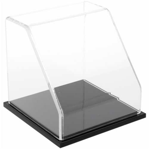 Plymor Clear Acrylic Slanted Front Display Case With Black Base 6 X 6