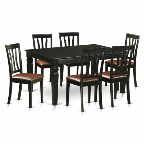 East West Furniture Weston Piece Wood Dinette Set In Black Ralphs