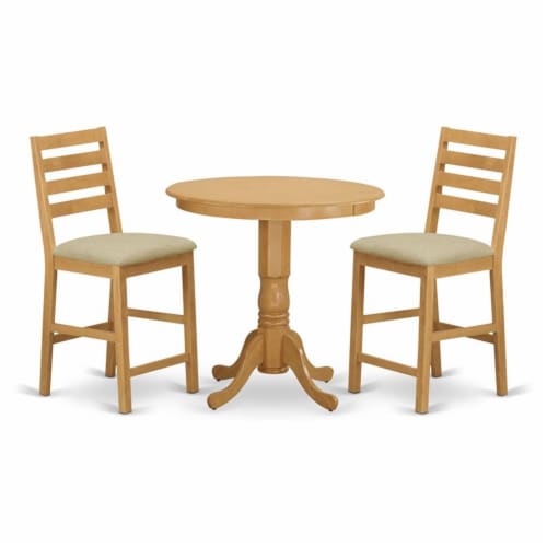 East West Furniture Jackson Piece Traditional Wood Dining Set In Oak