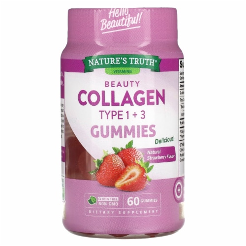 Nature S Truth Beauty Collagen Gummies Types Natural Strawberry