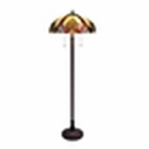 Chloe Lighting Adia Tiffany Style Dark Bronze Light Victorian Floor