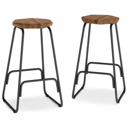 Simpli Home Orson Saddle Counter Height Stool Set Of Set Of