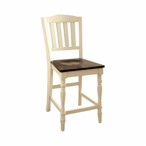 Harrisburg Ii Cottage Counter Height Chair White Dark Oak Finish