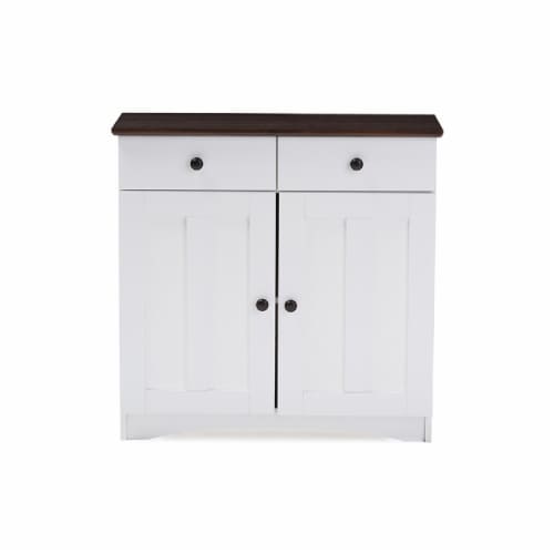 Baxton Studio Lauren Modern And Contemporary Two Tone White And Dark