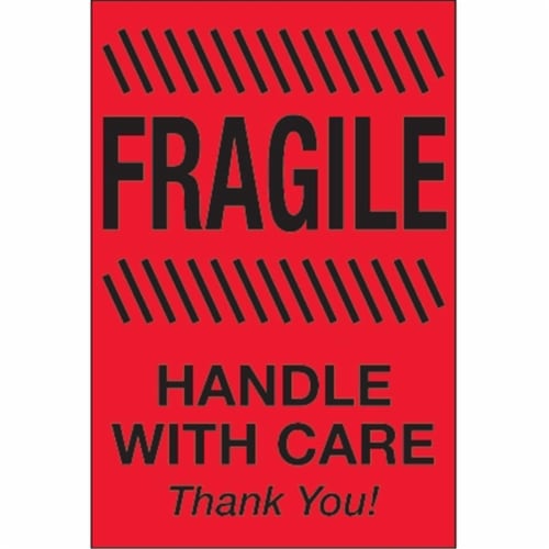 Tape Logic Dl X In Fragile Handle With Care Fluorescent