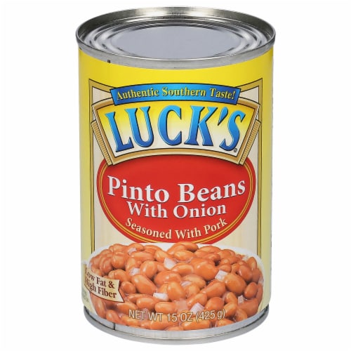 Luck S Pinto Beans With Onions Seasoned With Pork 15 Oz Kroger