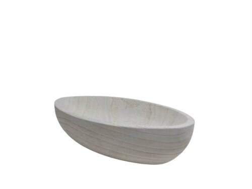 SDS For HD Designs 14 1 Inch White Paulownia Wood Tray 1 Ct QFC