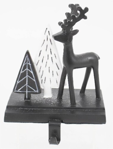 Holiday Home Reindeer With Christmas Trees Christmas Stocking Holder