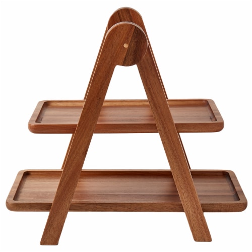 SDS For HD Designs 2 Tier Acacia Woods Serving Tray 1 Ct QFC