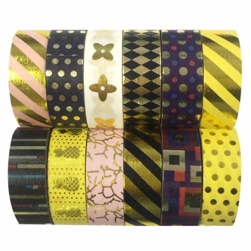 Wrapables Washi Tapes Decorative Masking Tapes Set Of 12 ADSET66 12