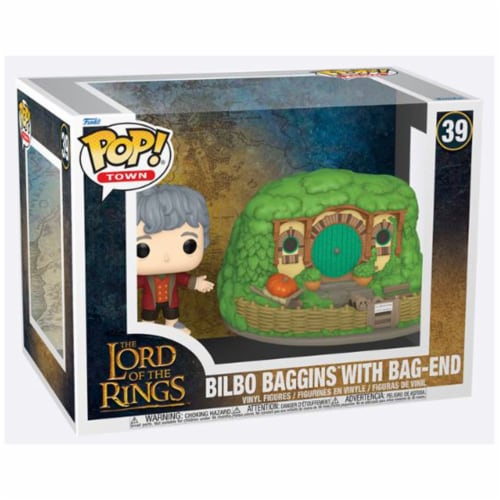 Funko Lord Of The Rings POP Town Bilbo Baggins With Bag End Vinyl