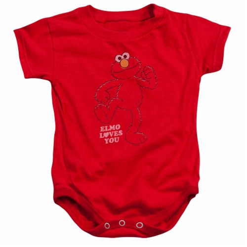 Sesame Street Elmo Loves You Infant Snapsuit 24 Months Kroger