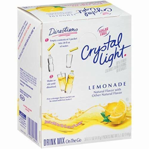 Crystal Light Sugar Free Drink Mix 30 Packs Lemonade 30 Packs Kroger