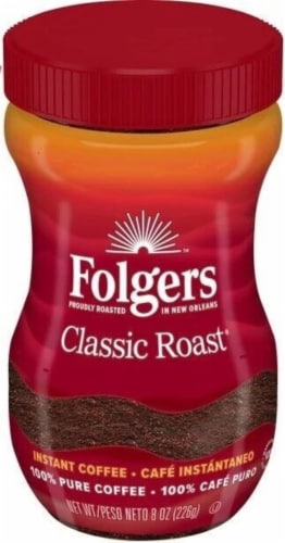 Folgers Classic Roast Instant Coffee Crystals Oz Bottle Oz