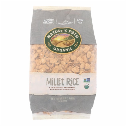 Nature S Path Organic Millet Rice Oat Bran Flakes Cereal Case Of 6