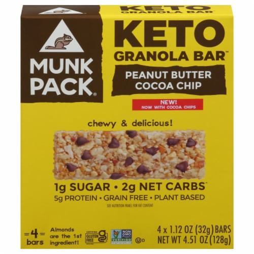 Munk Pack Bar Granola Peanut Butter Cocoa Chip 4 51 Oz Case Of 6 4