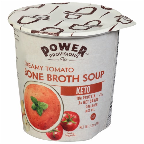 Power Provisions Soup Bone Broth Creamy Tomato 1 2 Oz Case Of 6 1 2