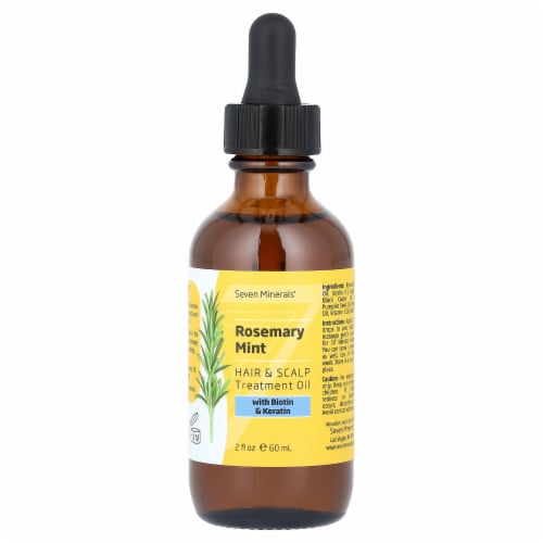 Seven Minerals Rosemary Mint Hair Scalp Treatment Oil With Biotin