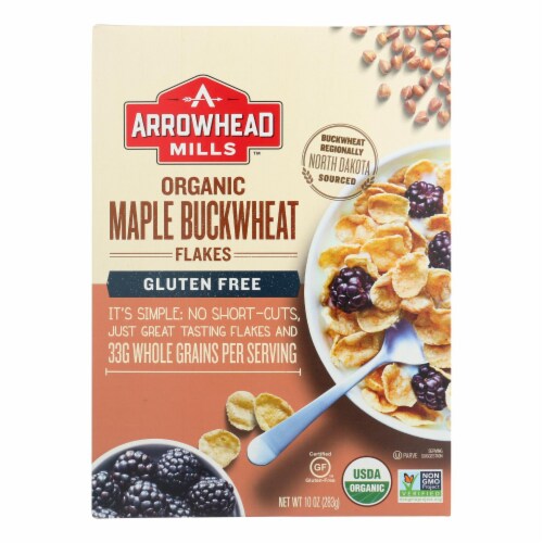 Arrowhead Mills Maple Buckwheat Flakes Organic Cereal 6 Ct 10 Oz