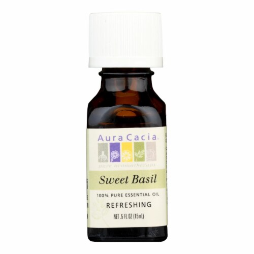 Aura Cacia Pure Essential Oil Sweet Basil Fl Oz Case Of