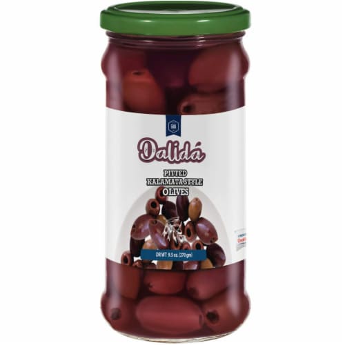 Dalida Pitted Jumbo Kalamata Style Olives 16 Oz Kosher Gluten Free