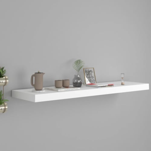 VidaXL Floating Wall Shelf White 35 4 X9 3 X1 5 MDF 35 4 X9 3 X1 5 1