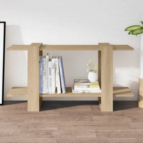 Vidaxl Book Cabinet Sonoma Oak X X Engineered Wood Pcs