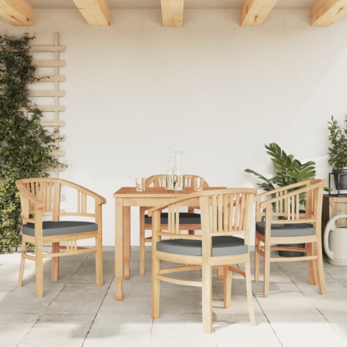 Vidaxl Piece Patio Dining Set Solid Wood Teak X X