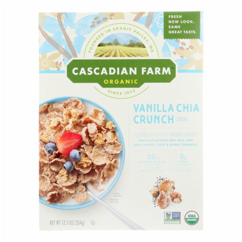 Cascadian Farm Organic Vanilla Chia Crunch Cereal 12 5 Oz QFC