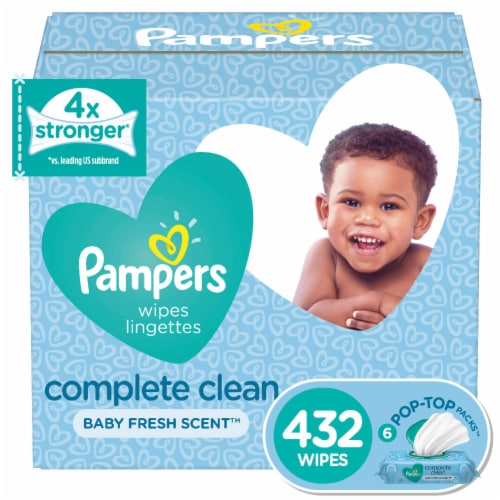 Pampers Complete Clean Baby Fresh Scented Baby Wipes 6 Pk 72 Ct Kroger