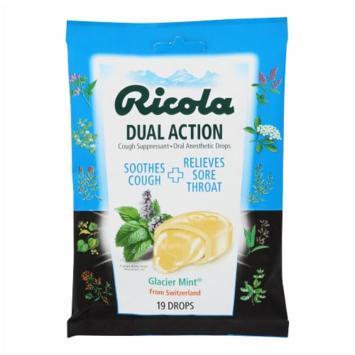 Ricola Cough Drop Glacier Mint Extra Strength Ct Case Of