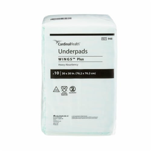 Wings Plus Disposable Underpad Heavy Absorbency Fluff Polymer X