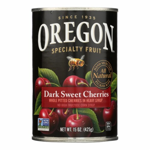 Oregon Fruit Whole Pitted Dark Sweet Cherries In Heavy Syrup Case Of