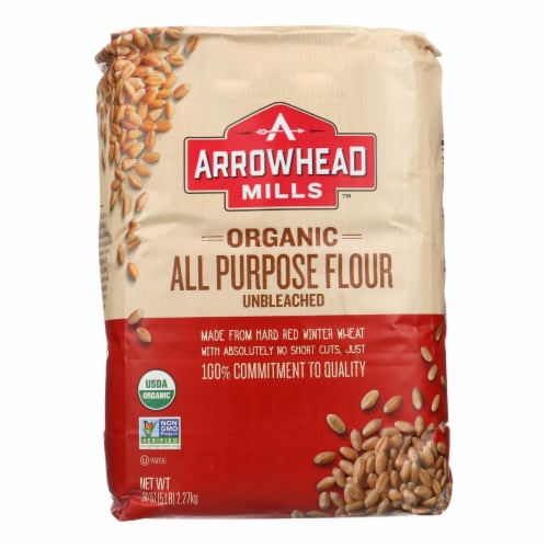 Arrowhead Mills Organic Enriched Unbleached White Flour Case Of 8