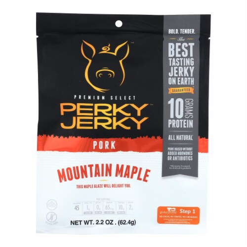 Perky Jerky Mountain Maple Pork Jerky Case Of 8 2 2 OZ Case Of 8