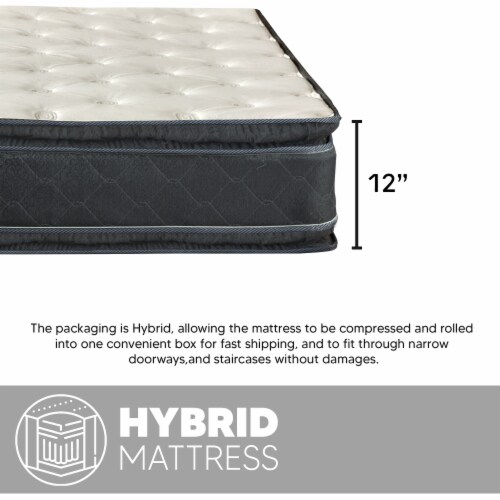 Continental Sleep 12 Medium Firm Pillow Top Pocket Coil Spring Hybrid