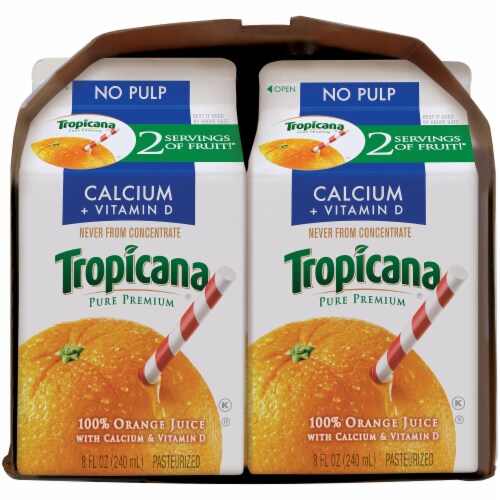 Tropicana Pure Premium No Pulp Orange Juice With Calcium Vitamin D 6