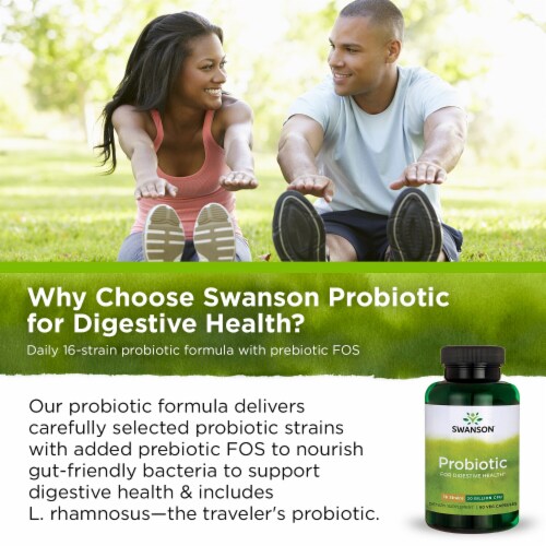 Swanson Probiotic For Digestive Health Vegetable Capsules 20 Billion