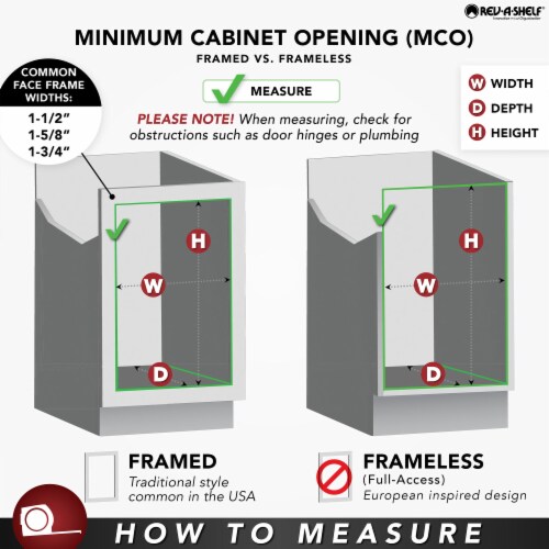 Rev A Shelf Rv Kd C S Double Quart Pull Out Sliding Waste