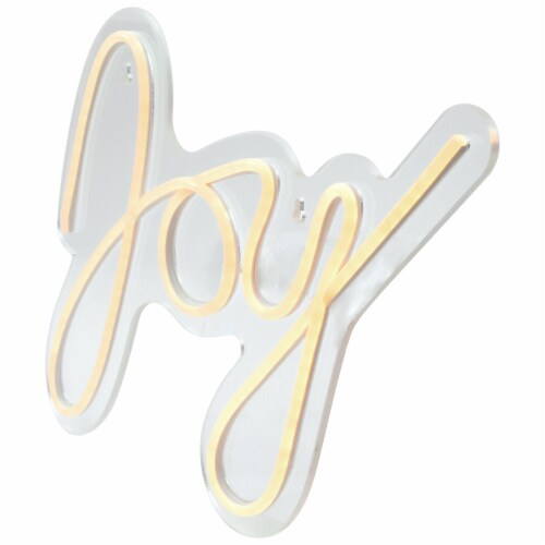 Northlight White Led Lighted Joy Neon Style Christmas Sign