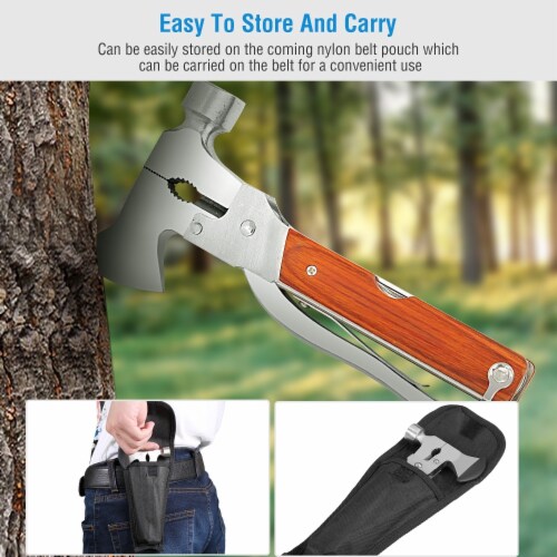 Outdoor Survival Multitool In Folding Multifunctional Axe Hammer Plier