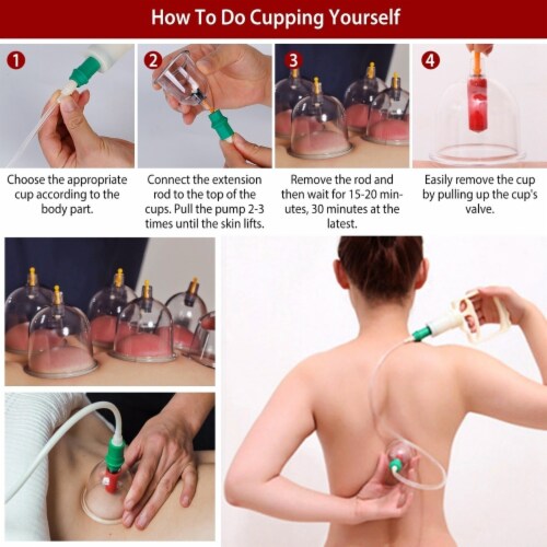 32 Cups Chinese Massage Therapy Cupping Set Body Vacuum Suction Kit