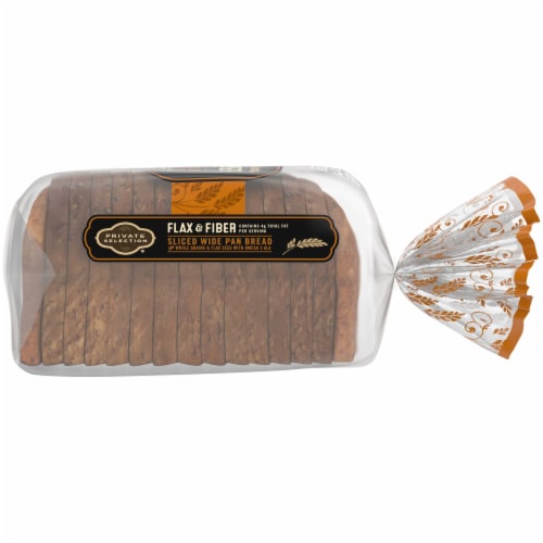 Private Selection Flax Fiber Sliced Wide Pan Bread Oz Qfc