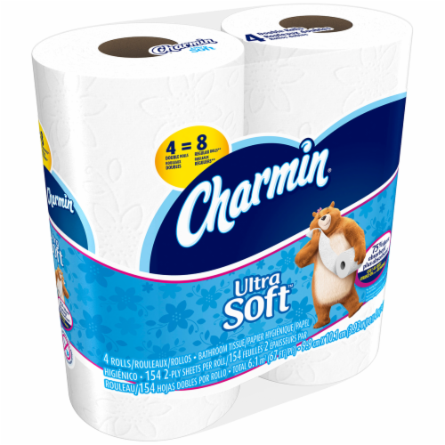 Charmin Ultra Soft Double Roll Bath Tissue 4 Rolls Kroger