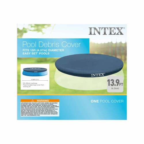 Intex Easy Set 15 Foot Round Above Ground Swimming Pool Cover Pool Not