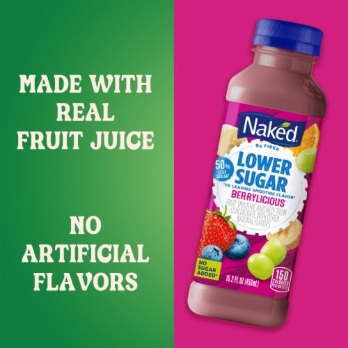 Naked Juice Lower Sugar Berrylicious Flavored Smoothie Blend Fl