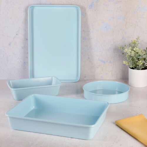 Martha Stewart Everyday Carbon Steel 4 Piece Colored Bakeware Set In